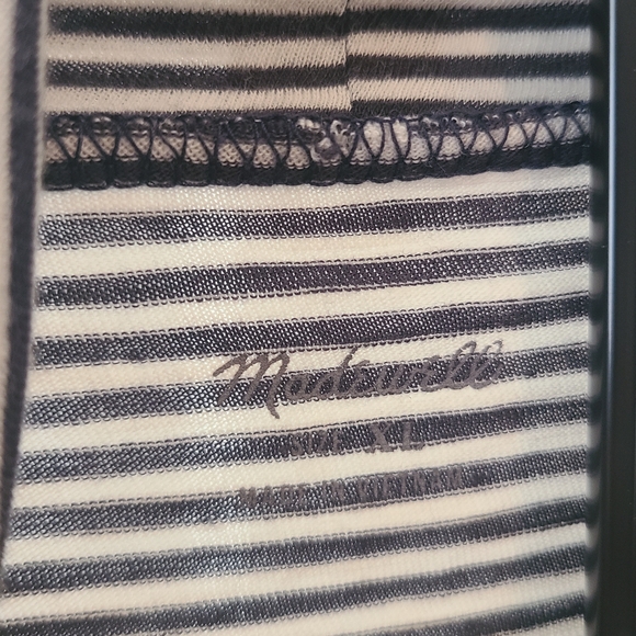 Madewell Classic Striped Tissue Turtleneck - Picture 2 of 2